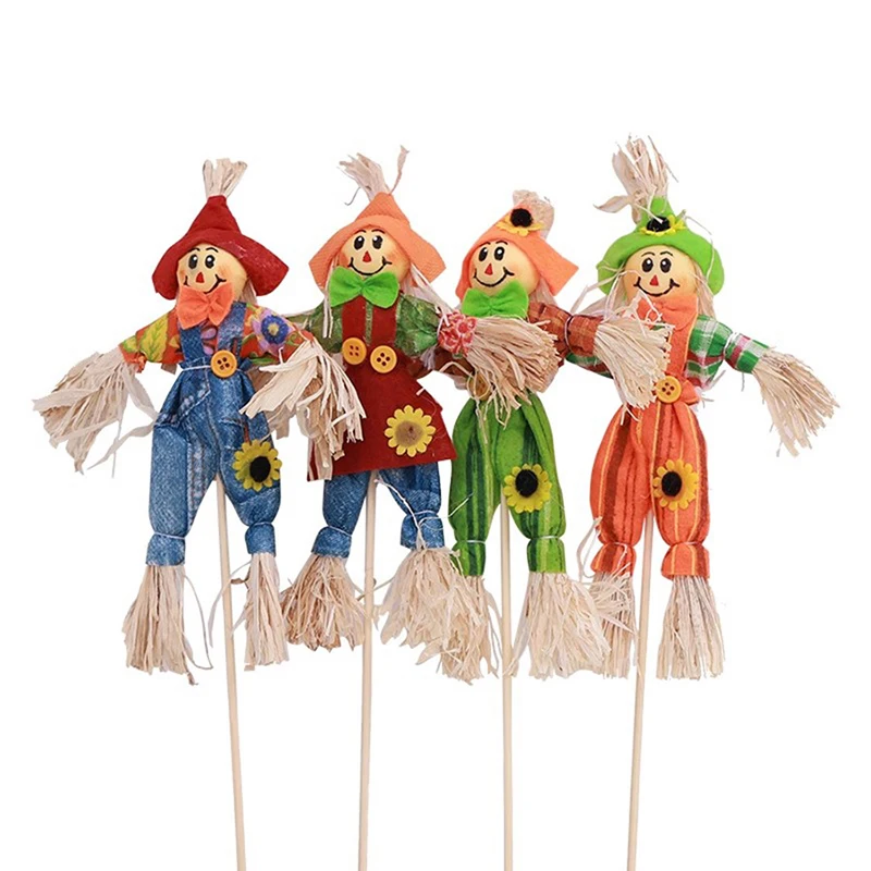 Divertimento Festival del raccolto Spaventapasseri rustico carino Ornamento decorativo Decorazione di Halloween Centro commerciale Bar Disposizione di scene Giocattoli per bambini Regalo