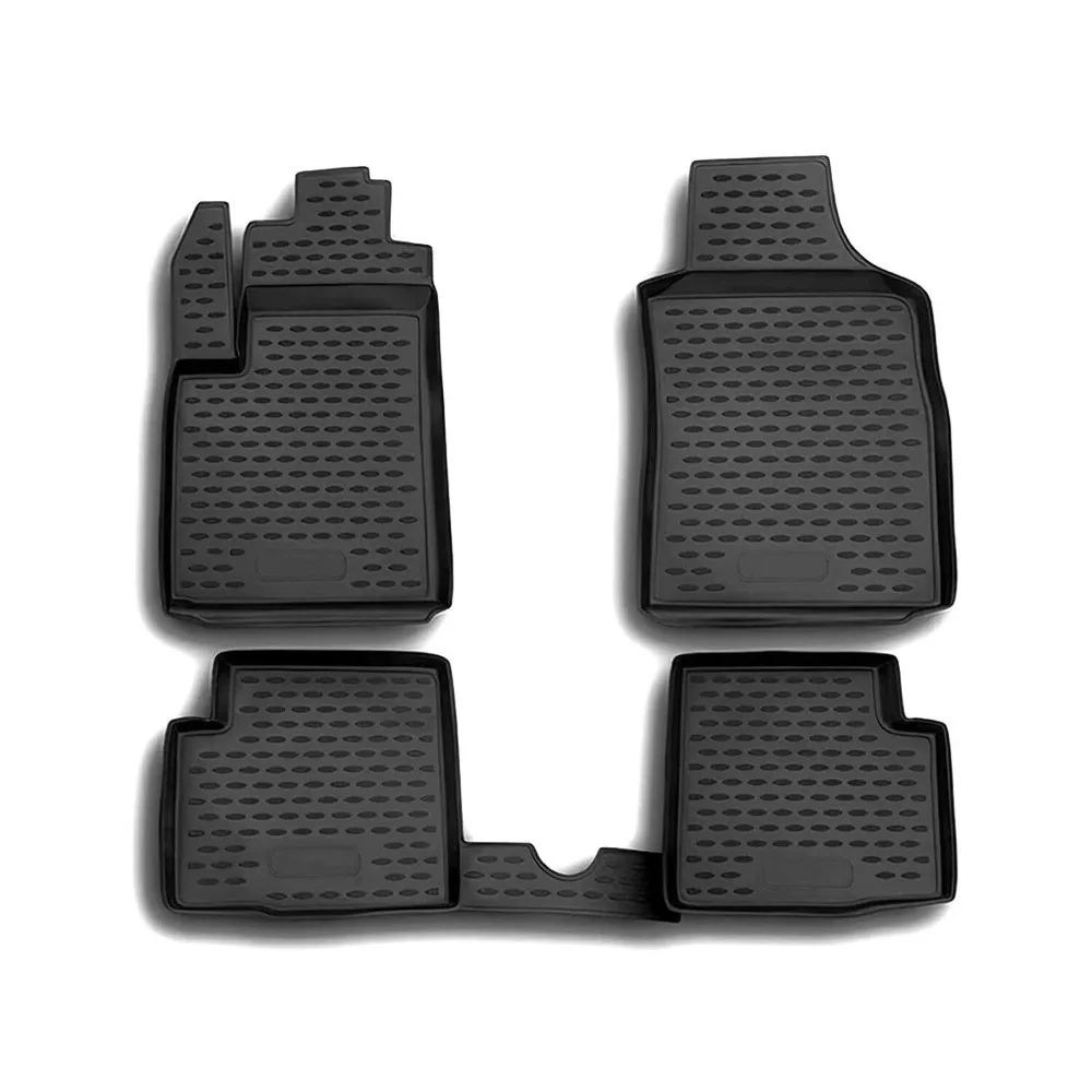 

Floor Mats Liner for Fiat 500 500C 2009-2015 Black TPE All-Weather 4 Pcs United States