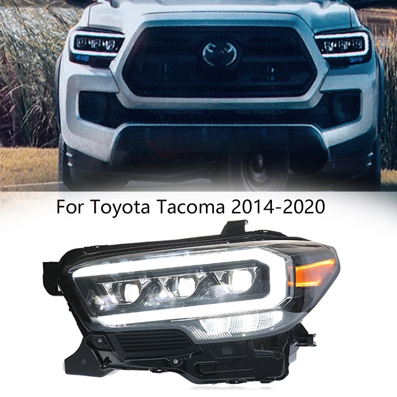 

Автомобильный Стайлинг фар для Toyota Tacoma 2015-2021, светодиодные фары в сборе, обновленный комплект аксессуаров для линз проектора с высокой настройкой