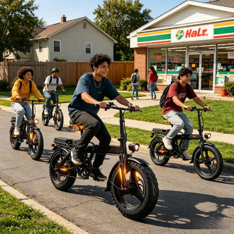 Adult Electric Bike for Household Daily Use, UL2849 Safety Certified, Adjustable Seat & Front Brake, Factory Original, US Warehouse Shipping image 13
