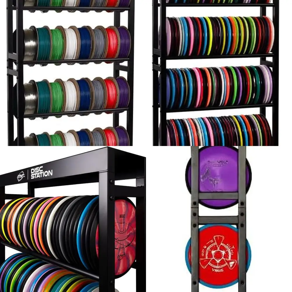 

MVP Disc Sports Disc Station Disc Storage Rack (Choose Your Size and Color)