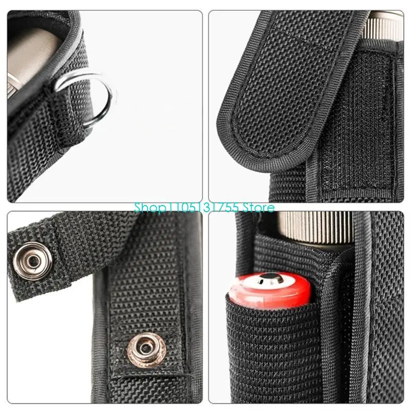Nylon Flashlamp Holsters Flashlights Storaging Cover Flashlamps Nylon Texture Perfect for Outdoor Hiking Camping