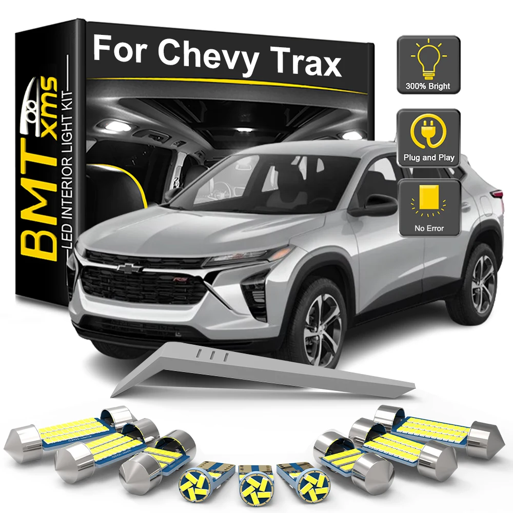 

BMTxms 13Pcs For Chevrolet Chevy Trax 2013-2018 2019 2020 2021 2022 2023 Canbus Car Interior LED Light Bulb Kit Vehicle Lamp