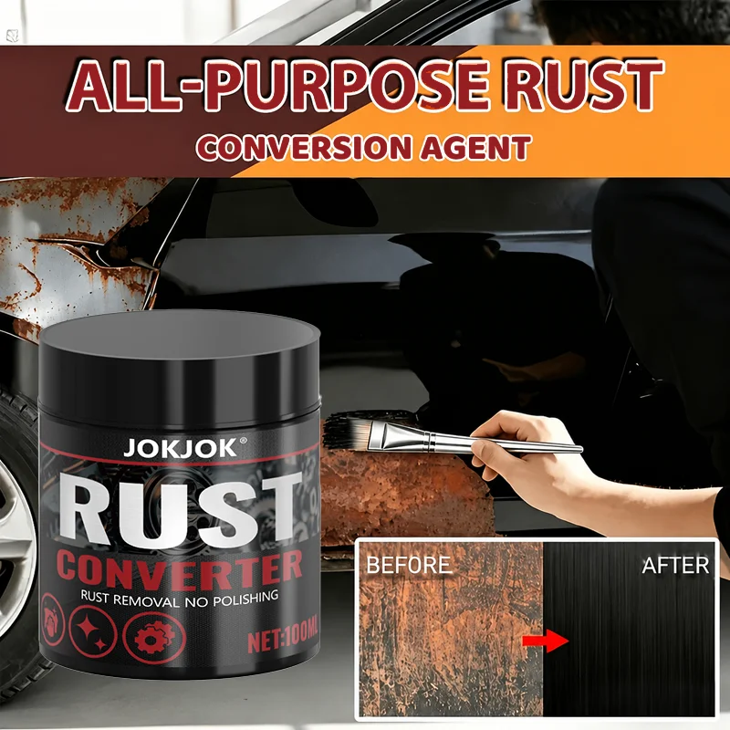 100ml Car Chassis Rust Converter Multi Purpose Water Based Metal Rust Remover Repair Protect Iron Metal Surfaces Maintenance