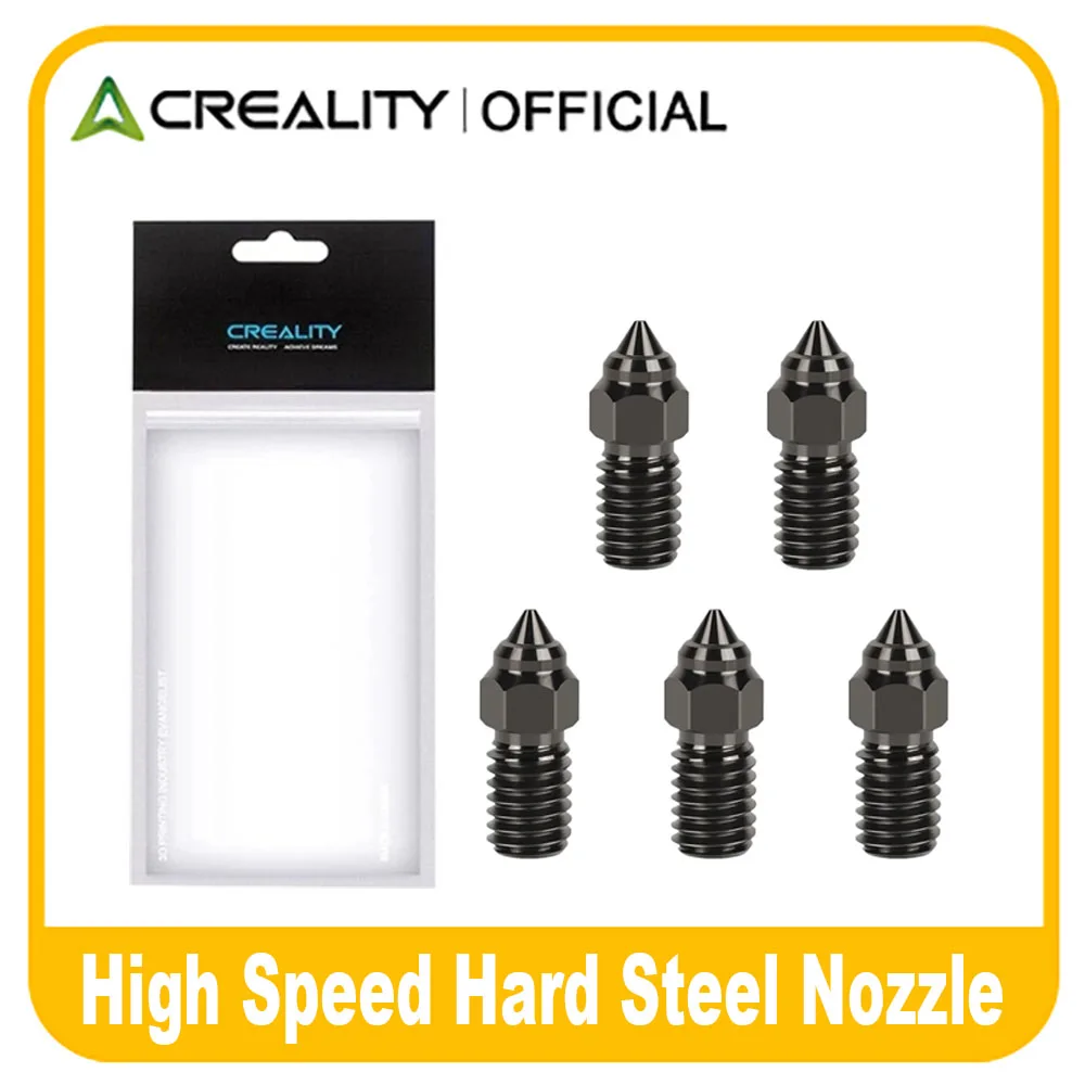 

Creality Ender 3 V3 SE 5PCS High Speed Hard Steel Nozzle 0.2/0.4/0.6/0.8/1.0mm 3D Printer for Ender 3 V3 SE/Ender 7/Ender 5 S1