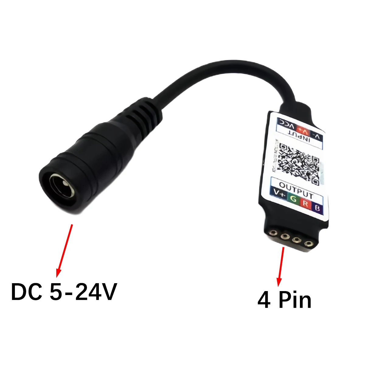 5–24 V DC Mini-Bluetooth-RGB-Musikcontroller mit APP – intelligenter LED-Farbwechsel-Controller für Streifenlichter
