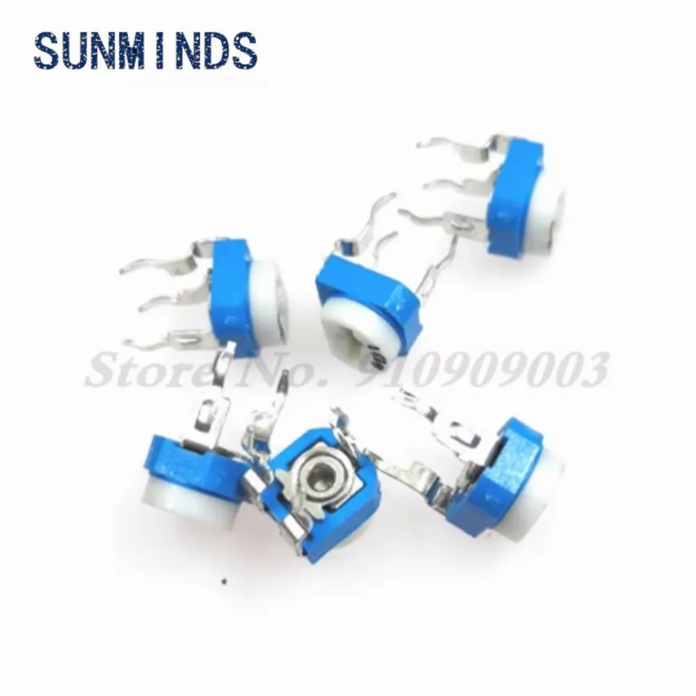 20pcs RM065 RM-065 100 200 500 1K 2K 5K 10K 20K 50K 100K 200K 500K 1M ohm Trimpot Trimmer Potentiometer variable resistor