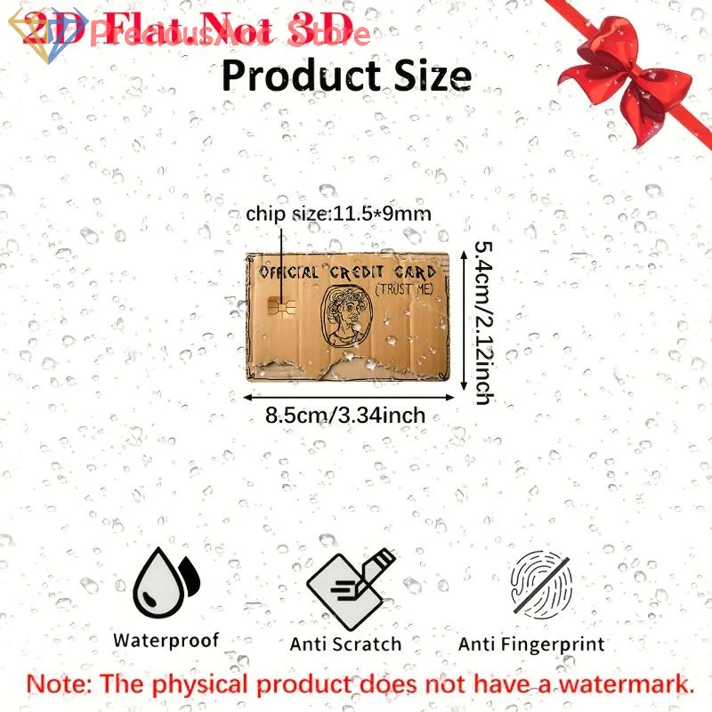 .Hot Sale-Funny 2D Flat PVC Credit Card Cover Decal Anti-wear Skin Sticker Waterproof Protector for Bank Debit Cards