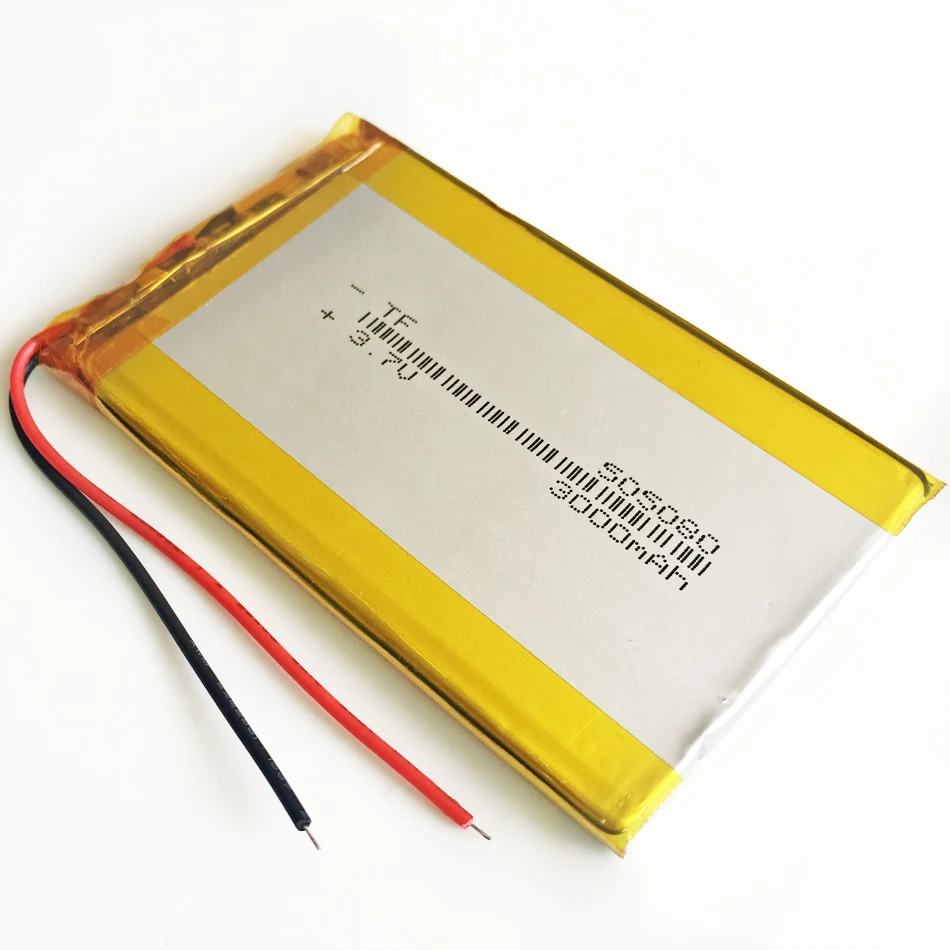 3.7V 3000mAh505080 Polimerowy akumulator litowo-polimerowy Lipo do GPS DVD PDA PAD power bank e-book aparat tablet 5*50*80mm