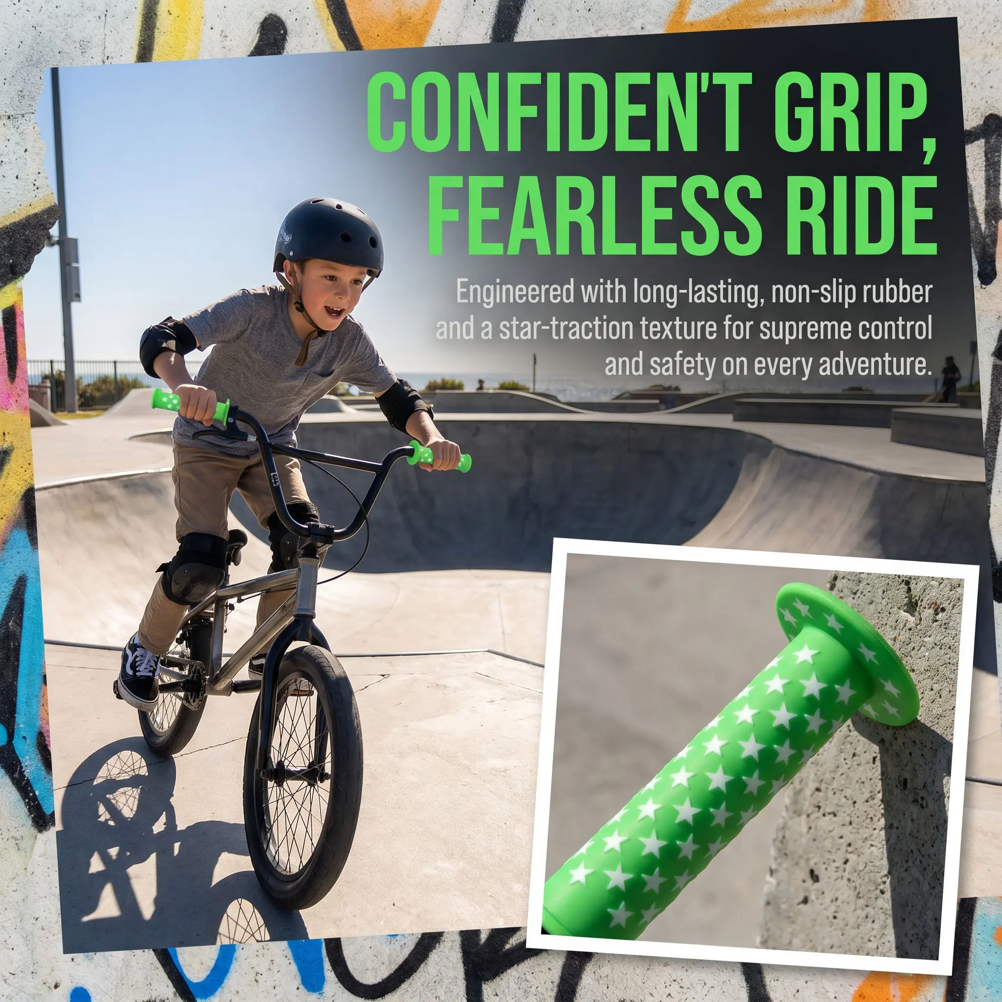 1-2 Paar Gummi-Fahrradlenkergriffe 22 mm, rutschfest, für Kinder, Fahrradlenker, Kinder-Dreirad, Roller-Zubehör – Detail 4