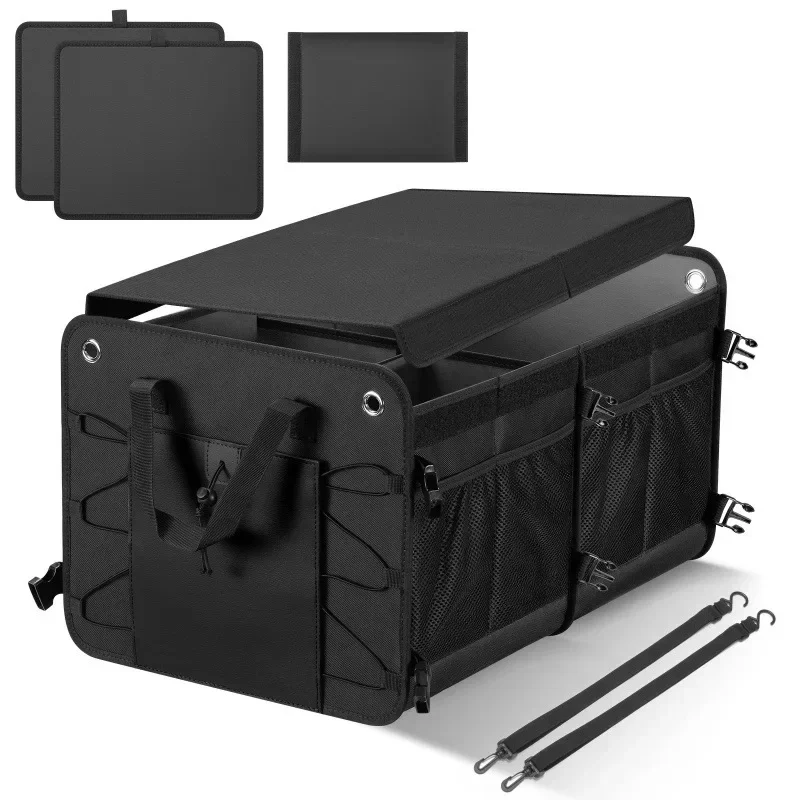 

Car Storage Box Foldable Oxford Cloth Trunk Organizer Multi-Functional Interior Accessory Tail Box Glove Compartment Solution