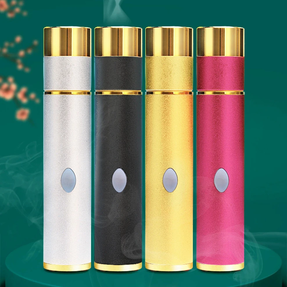 

1pc, Middle Eastern style charging electronic incense burner, Mini car aroma burner, Handheld USB alloy small incense burner