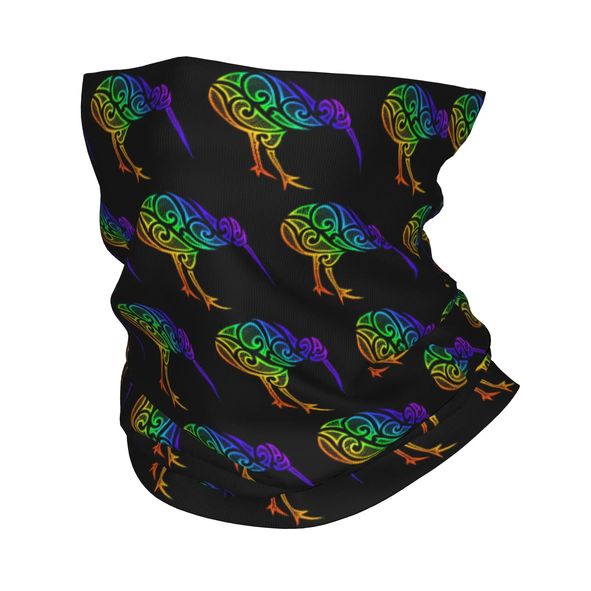 

Maori kiwi bird Bandana Neck Gaiter Printed Wrap Scarf Warm Face Mask Hiking Fishing For Men Women Adult