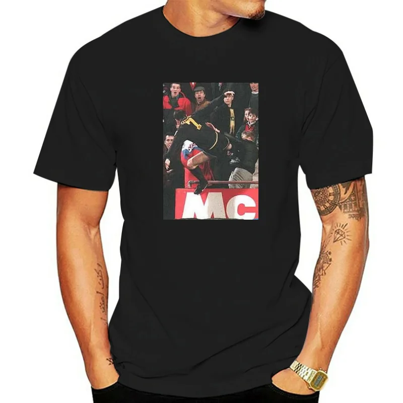 Men t shirt Short sleeve eric cantona kung fu print Unisex T Shirt Women t-shirt tee tops