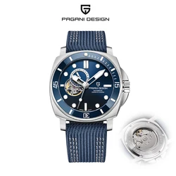 Mechanical NH39 PAGANI DESIGN 1736 Automatic Men Blue Watch Sports Watches Clock Sapphire Stainless Steel Diving Waterproof