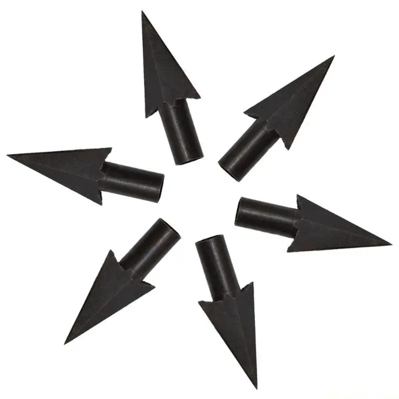 

31BE 6Pcs Tip Traditional Metal Archerys Arrowheads Outdoor Tip