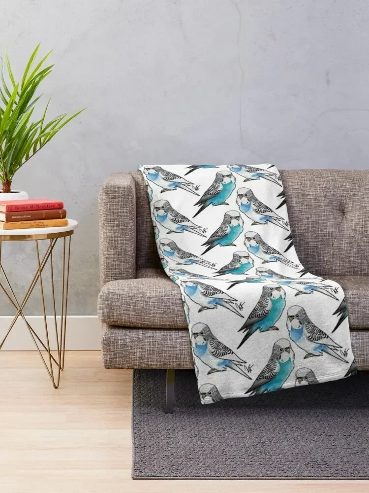 Two Budgies Throw Blanket Blankets For Bed Luxury Thicken Blankets