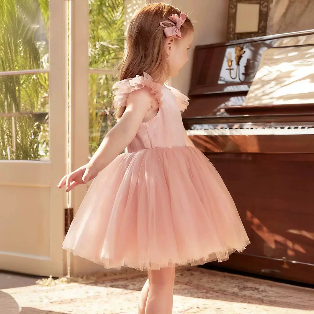princess-style-satin-children's-birthday-dress-year-old-girl's-frock-skirt-fashionable-and-elegant-lightweight-polyester