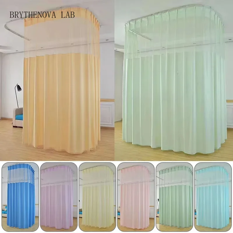 Hospital Medical Curtain Beauty Salon Curtains SPA Patient Blind Private Drapes Drape Window Treatment Panel Drapes with Hooks