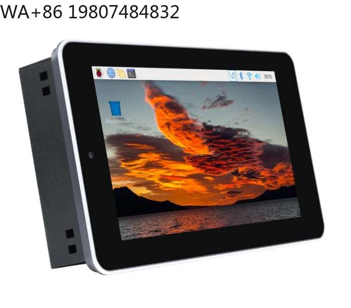 7 Inch Raspberry Pi CM4 All-in-One Touch Kit 5MP Aluminum Tempered Glass Five-point Control Screen