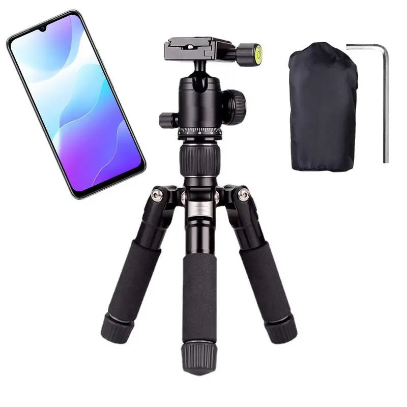 

Desktop Tripod Desktop Mini Camera Tripod Portable Angle Adjustable Phone Stand Stable For Photograph Selfie Live Streaming