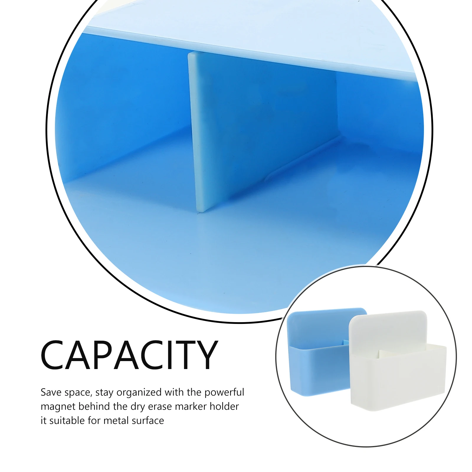 

4pcs Whiteboard Magnetic Marker Rack Office Meeting Room Storage Box Dry Erase Markers Pens Organizer Container Holder