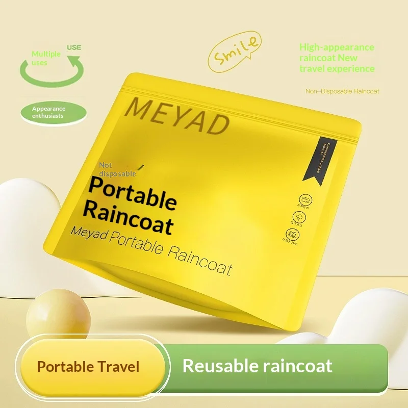 

Disposable raincoat, extra-long and thickened one-piece design for heavy rain protection, portable for outdoor travel