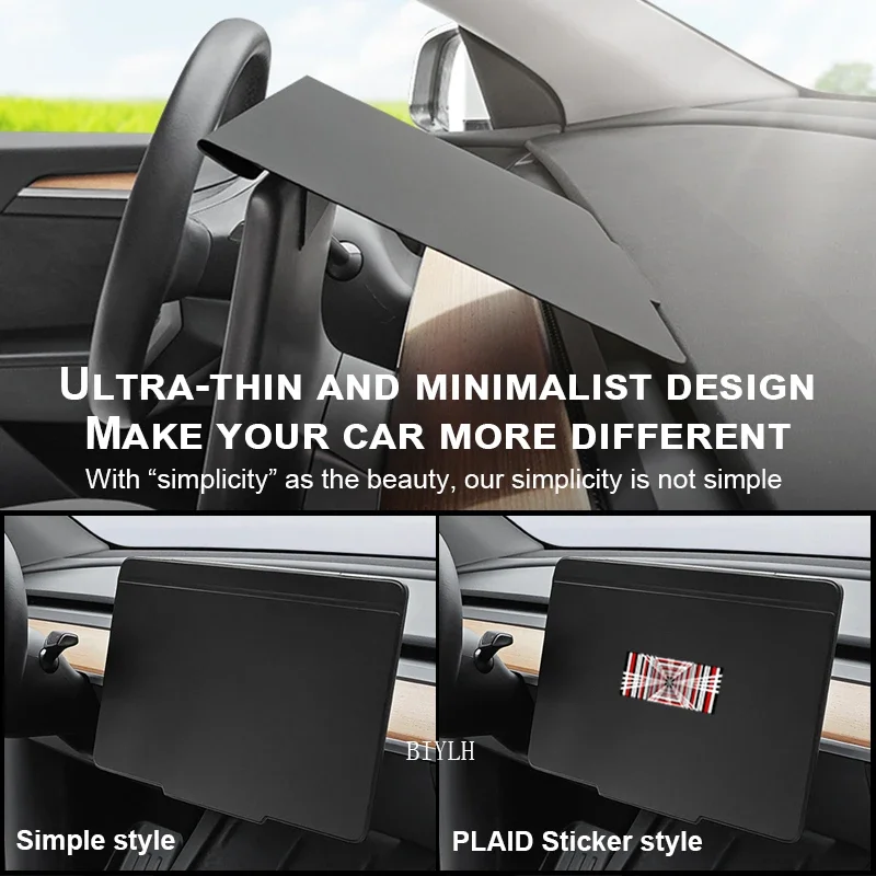 For Tesla Model 3 Car Sunshade Model Y Display Screen Protective Cover Interior Navigation Screen Dust Cover Car Accessories