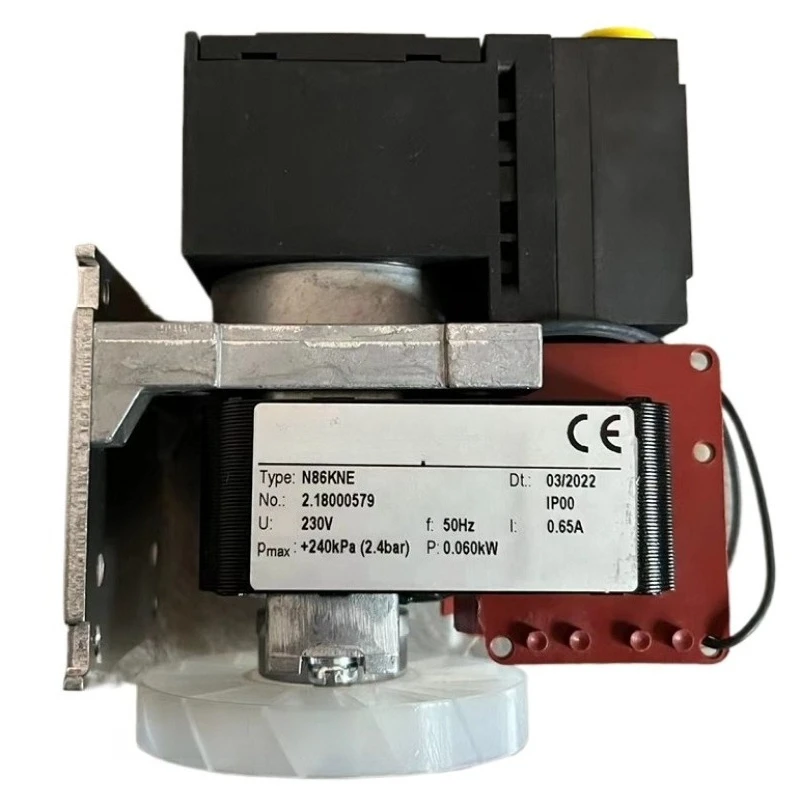N86KNE CEMS Sampling Diaphragm Vacuum Pump, 6L/min 2.4bar 230V AC for Gas Analysis, 1pc