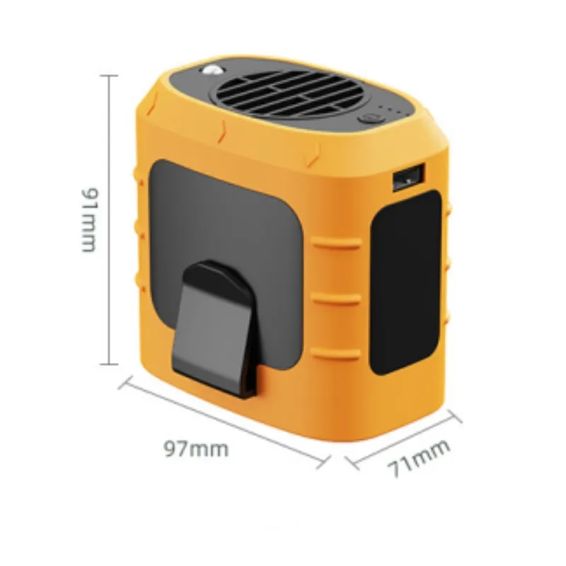 متعددة الوظائف في الهواء الطلق مروحة معلقة الرقبة مروحة المحمولة التخييم المشي لمسافات طويلة الرياضة Usb مروحة صغيرة مع بنك الطاقة 8000mah مع الضوء