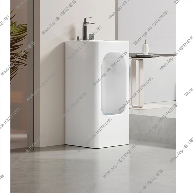 

Household mop pool integrated column basin bathroom balcony floor-standing wash basin New multi-functional foot bath