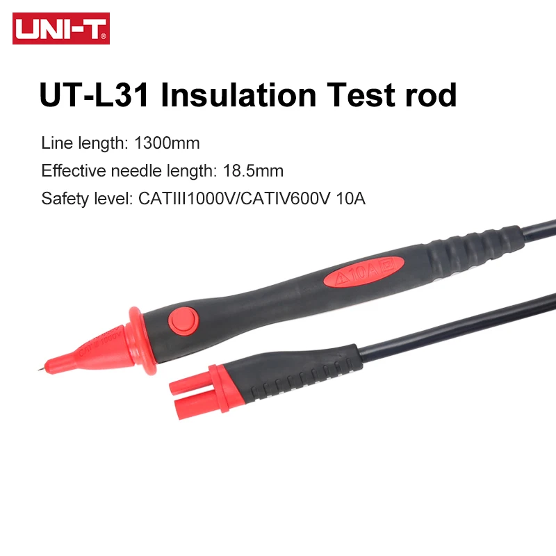 

UNI T Probes Test Leads UT-L31 Remote Control Probes Rod With Switch For UT505B