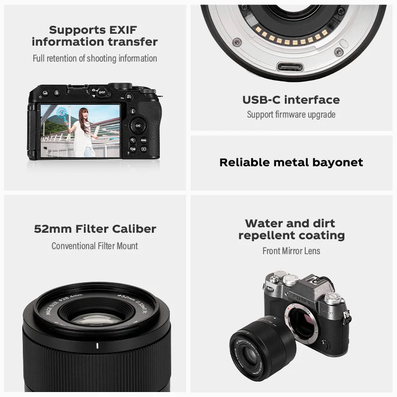 Viltrox 35mm F1.7 APS-C Prime Lens for Fuji xm5 X-T5 X-T30 II Nikon Z Mount ZFC Z50 Z7II Sony zve10 II a7iv Mirrorless Cameras