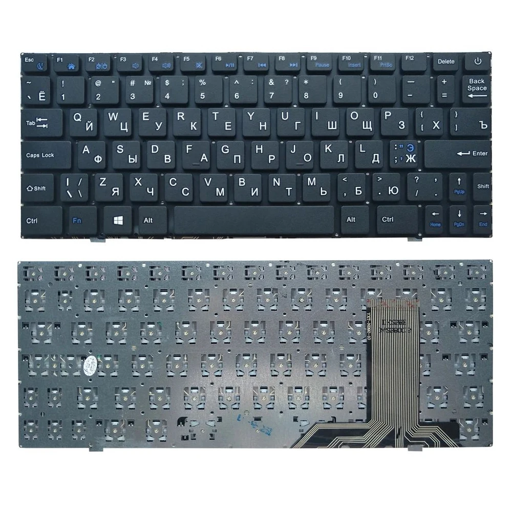 Teclado ruso para ordenador portátil Prestigio Smartbook PSB116A 116A DK258E 342580016   YXT-NB92-10 XK-HS058 MB 2621002   Lanix Neuron AI