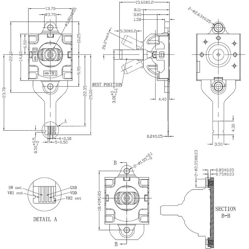 For ROG Ally Game Console HALL Joystick Replacement Hall Joystick For ROGAlly Game Handheld Lifetime 10 million times IC rocker