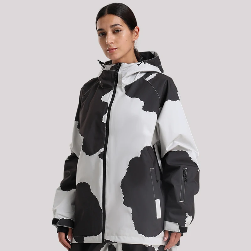 

Outdoor Mountain Sport Man Snow Coats Winter Waterproof Hooded Women Ski Jacket Windproof Hiking Female Snowboard Clothes