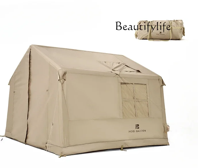 Inflatable Tent Outdoor Camping Overnight Rain-Proof Thickened Camping Windproof Sun-Proof Roof