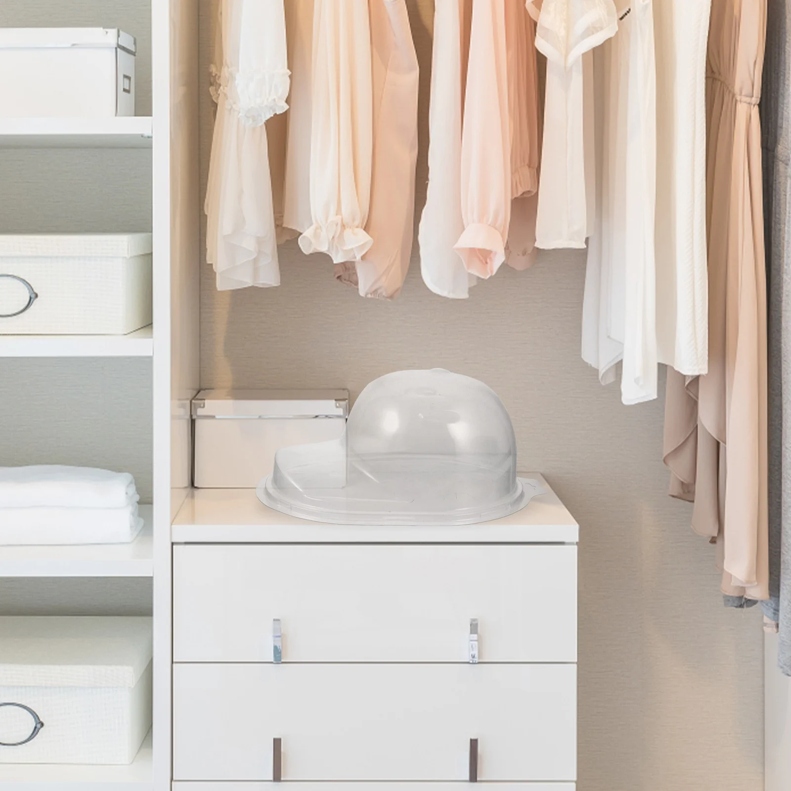 

2Pcs Baseball Caps Support Liner Practical Hat Holder Exquisite Workmanship Transparent Storage Plastic Caps Holder