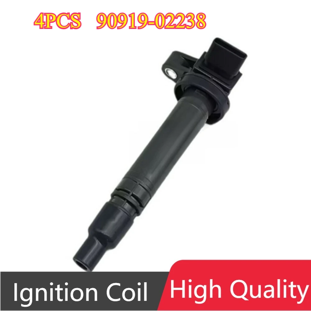 

4Pcs 90919-02238 9091902238 89057979 88970216 UF314 Ignition Coil For Toyota Corolla ZZE123 Celica ZZT231 Voltz Will 1.8L 2ZZ-GE