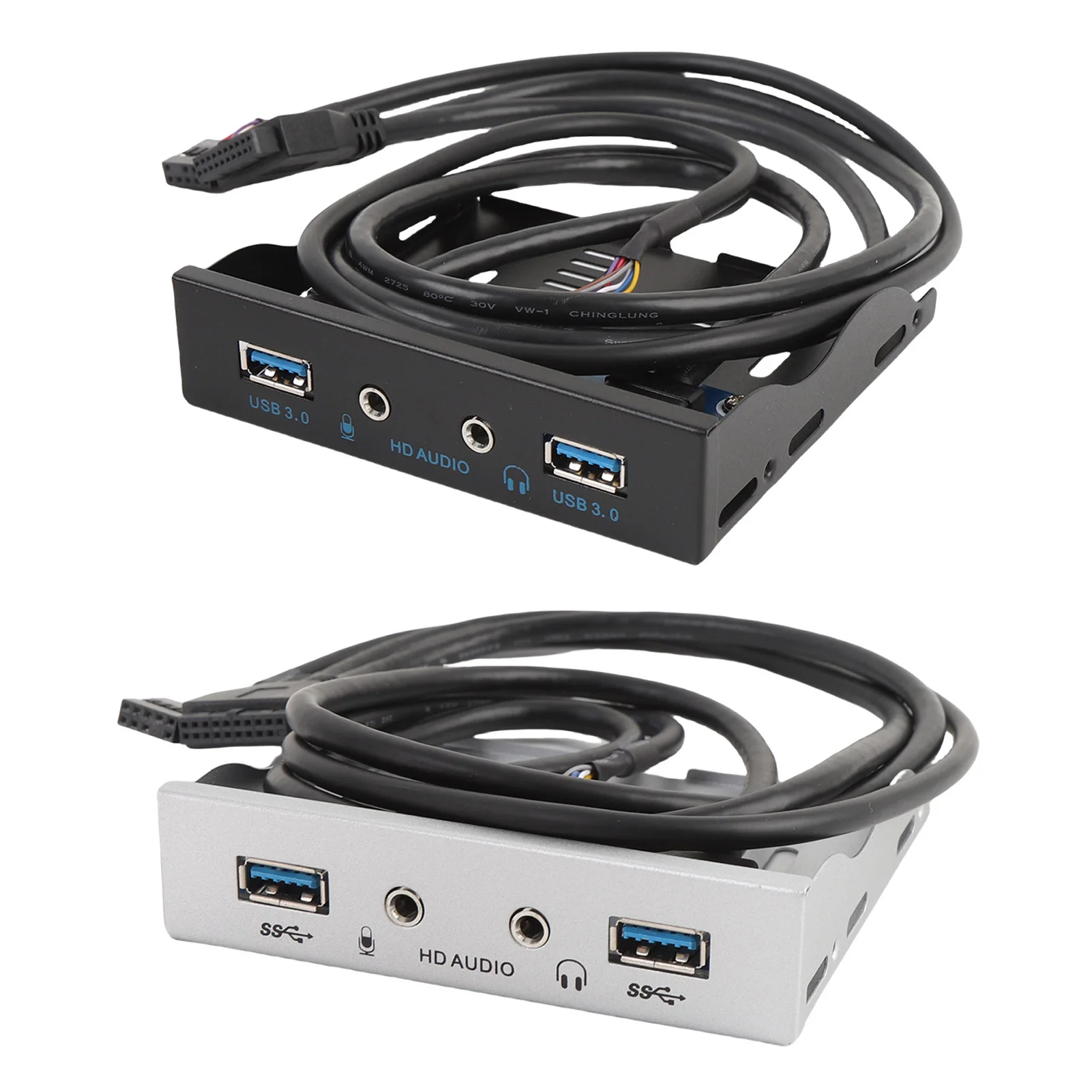 

USB 3.0 Front Panel Fast Data Transfer Floppy Bay Drive Front Panel 3.5 Inch HD Sound Interface Easy Setup for Computer Cases