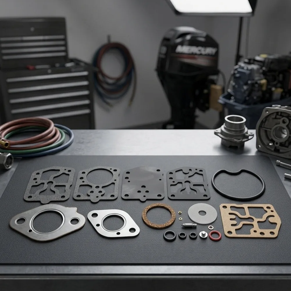 Carburetor Rebuild Set 26517 for Mercury 7.5 For HP 9.8 For HP For Outboard Motors Compatible with WMB1 WMB2 WMB3 WMB4