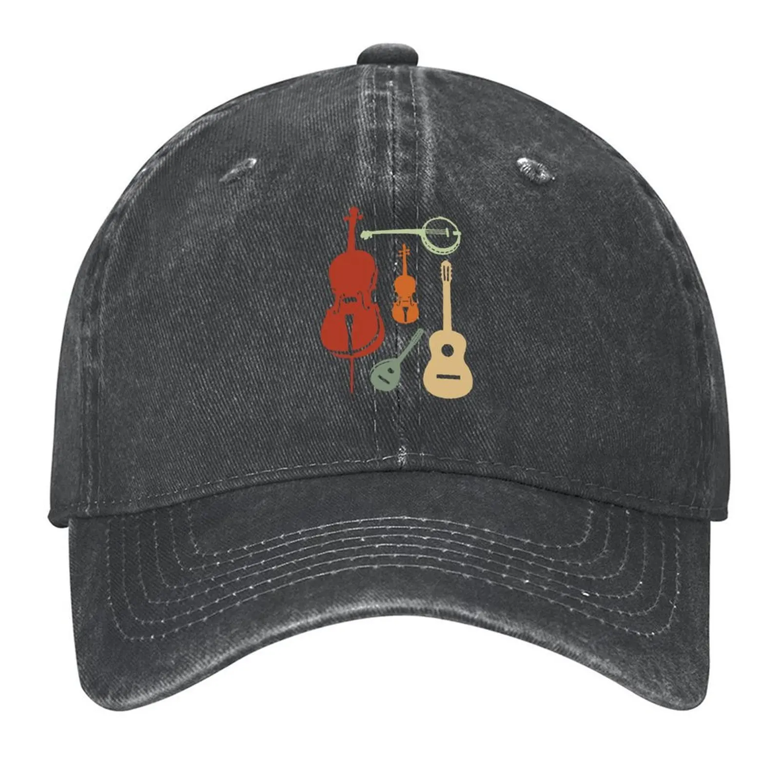 

Bluegrass Instruments for Folk Bluegrass Country Music Fans Baseball Cap hats on offer Fishing cap Golf Men Women's