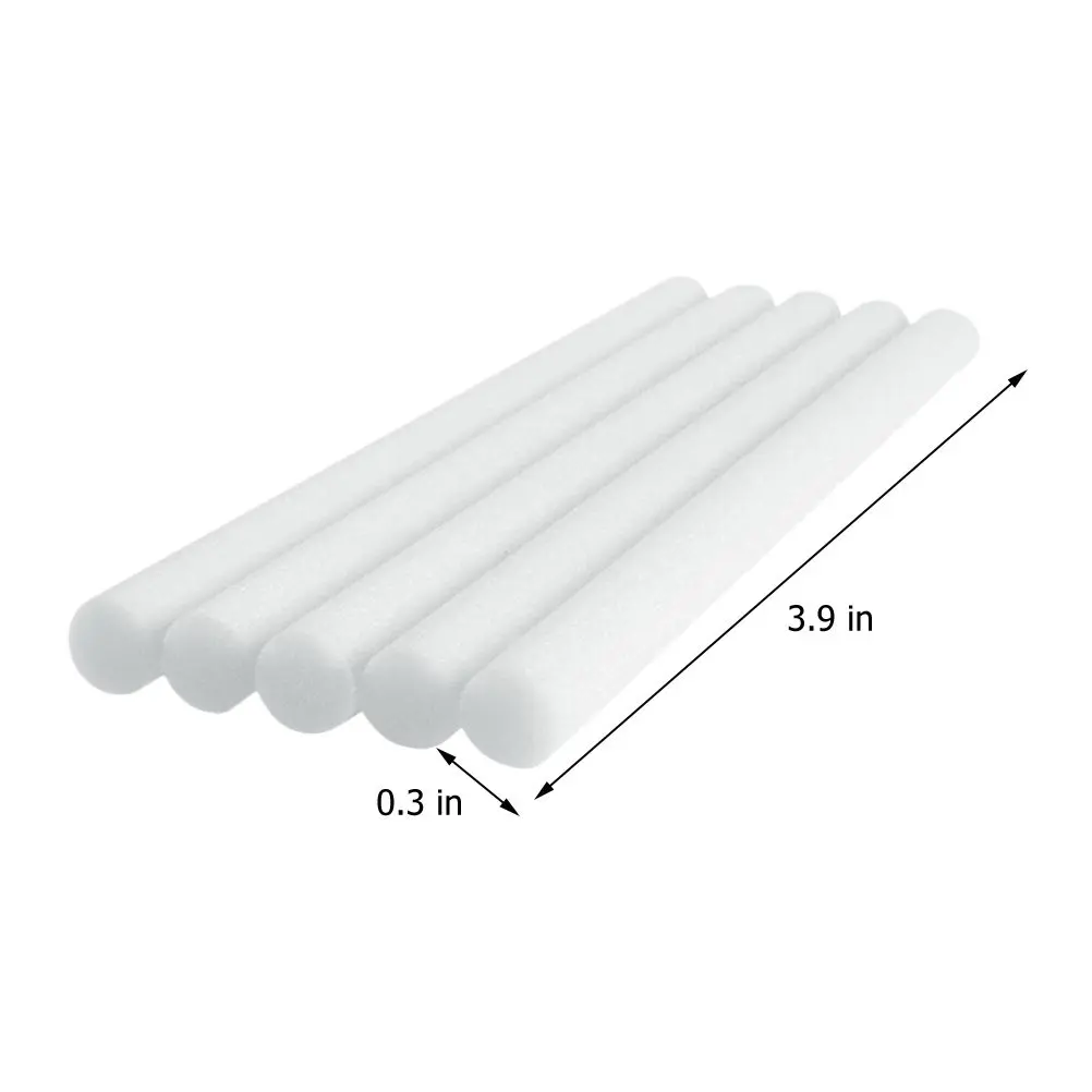 40Pcs Fiber Diffuser Stick Replacement Absorbent Filter for Humidifier Aroma Essential Oil Diffuser Rods Long-Lasting Use