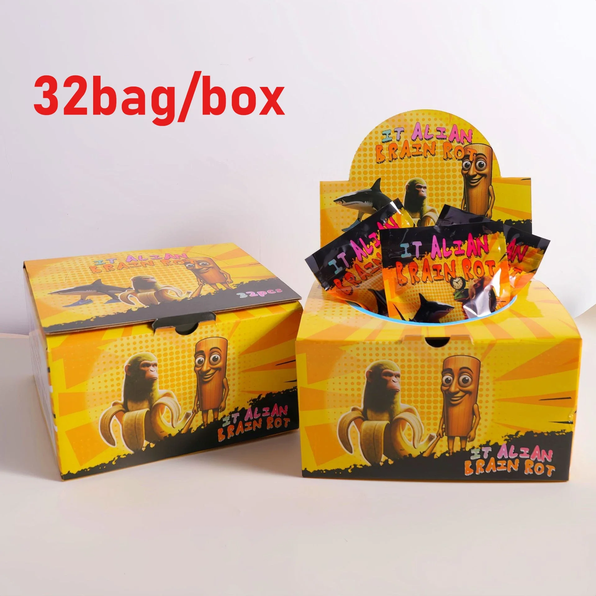 Italiaanse Brainrot Blind box Speelgoed Tung Tung Sahur Blind tas Tralalero Tralala Bombardino Shimpanzini Bananini Figuur kid Speelgoed Gift