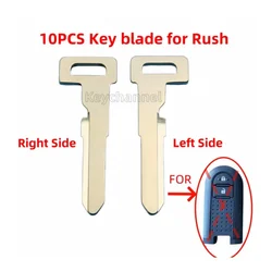 Keychannel 10pcs Car Smart Key Blank Keyless Remote Blade Car Door Key Spare Emergency Key Blade for Toyota Rush Daihatsu