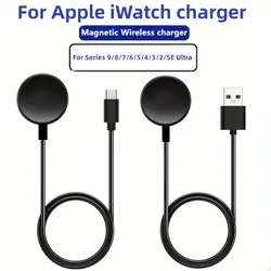 Magnetic Wireless Original Charger For Apple Watch 8/7/6/5/SE USB C Fast Charging Cable