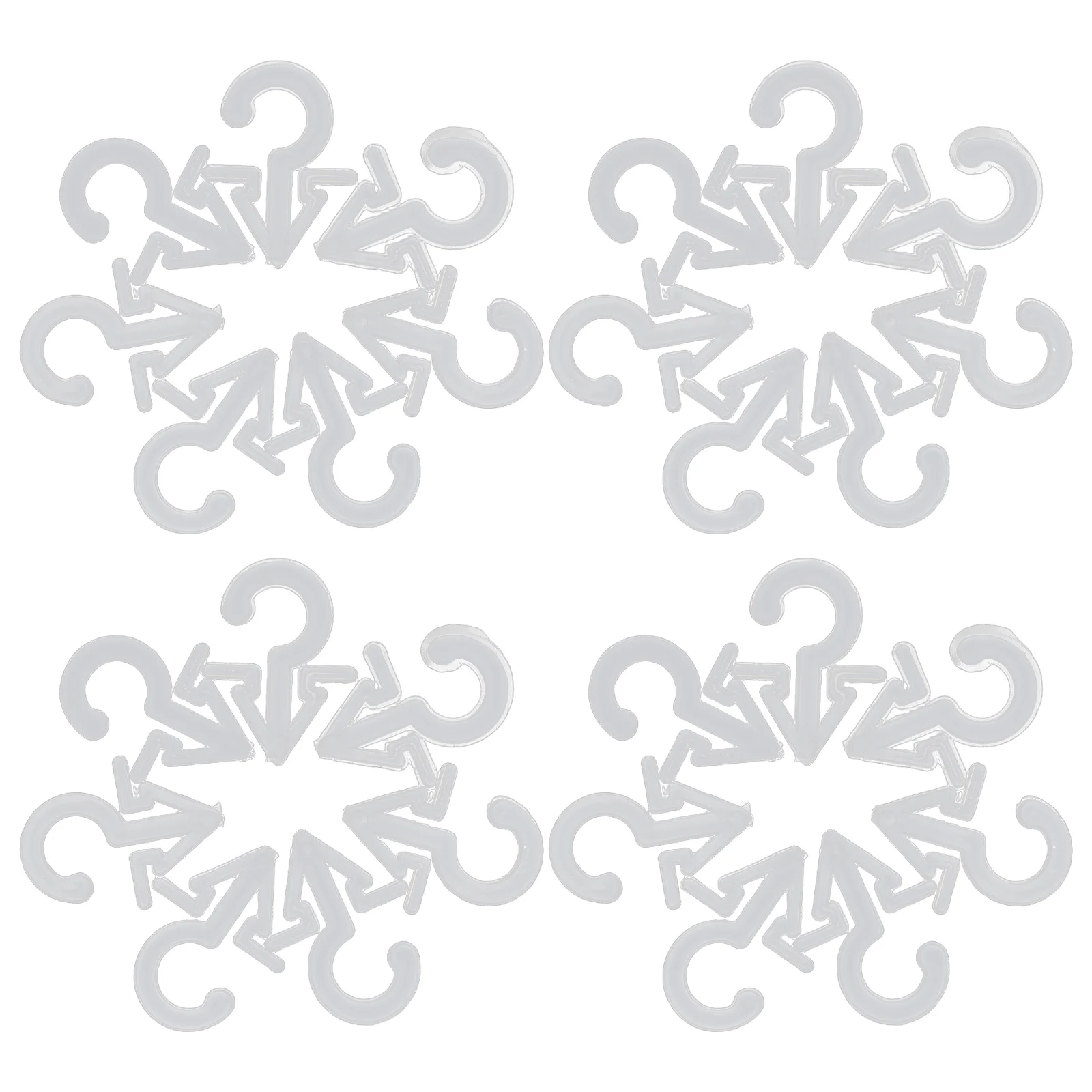 

200Pcs Plastic Retail Hanging Hooks Sock Hangers for Clothing Gloves Hat Underwear Display Tags Fasteners Organizer