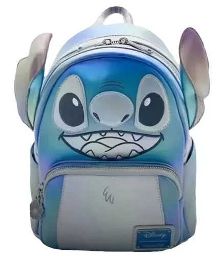 HOT Stitch Women Backpack Loki Baby Yoda Lady Bags Toy Story 3 Alien PU Leather Double Strap Stitch Schoolbag Handbag Casual Bag