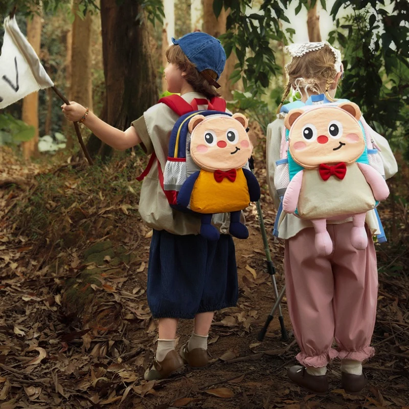 Borsa da scuola per orsi carino 3D Zaino per bambini ergonomico di lusso di alta qualità Zaino per bambini per ragazze e ragazzi Mochilas in nylon resistente all'acqua