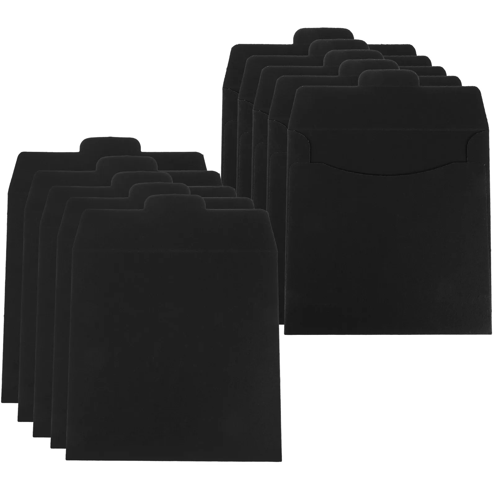 20Pcs Thick Kraft Paper Cd Dvd Storage Envelopes Easy Open Close Design Non Slip Secure Fit for Disc Protection Cd Dvd Paper